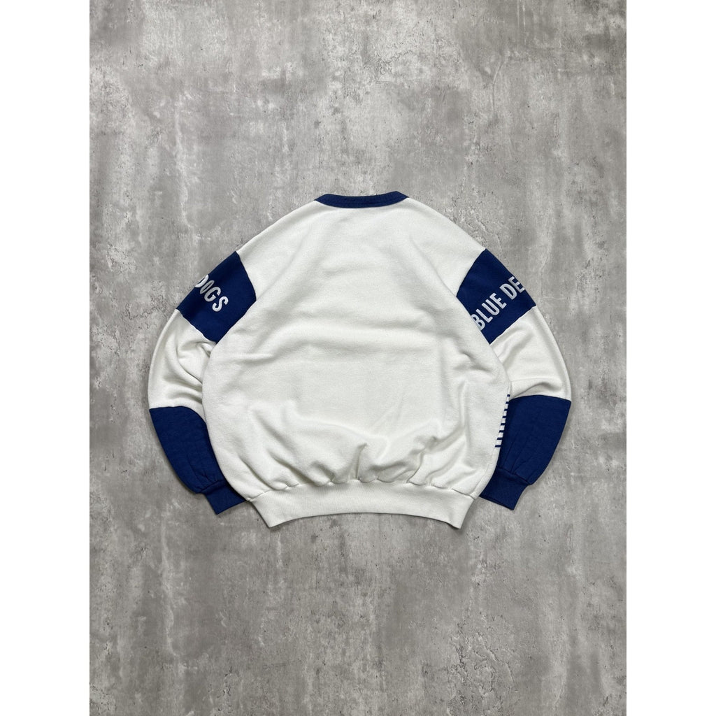 Vintage 80s Duke Blue Devils NCAA Puff Print Spellout Sweatshirt Size Large