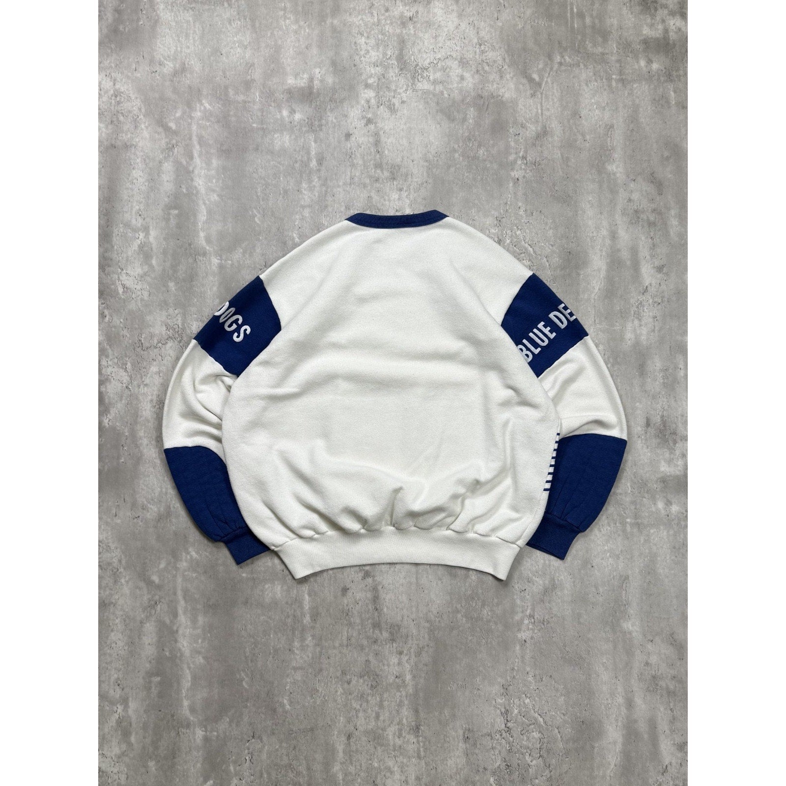 Vintage 80s Duke Blue Devils NCAA Puff Print Spellout Sweatshirt Size Large
