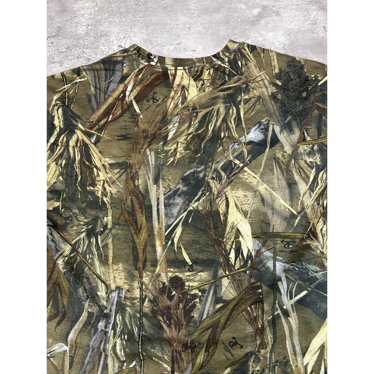 Vintage True Timber Dri Tree Camo Hunting Long Sleeve T-Shirt Size Small