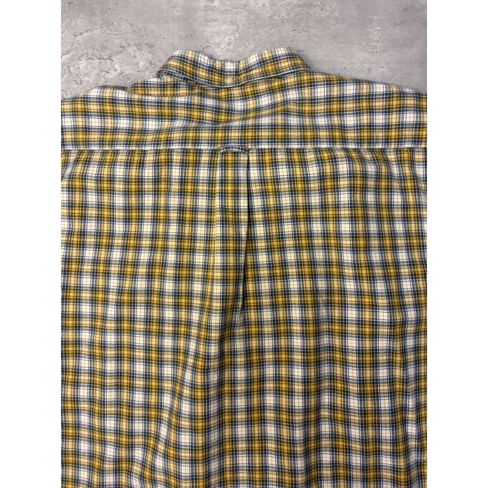 Vintage Sonoma Jean Company Plaid Single Pocket Cropped Button Up Shirt Size XL