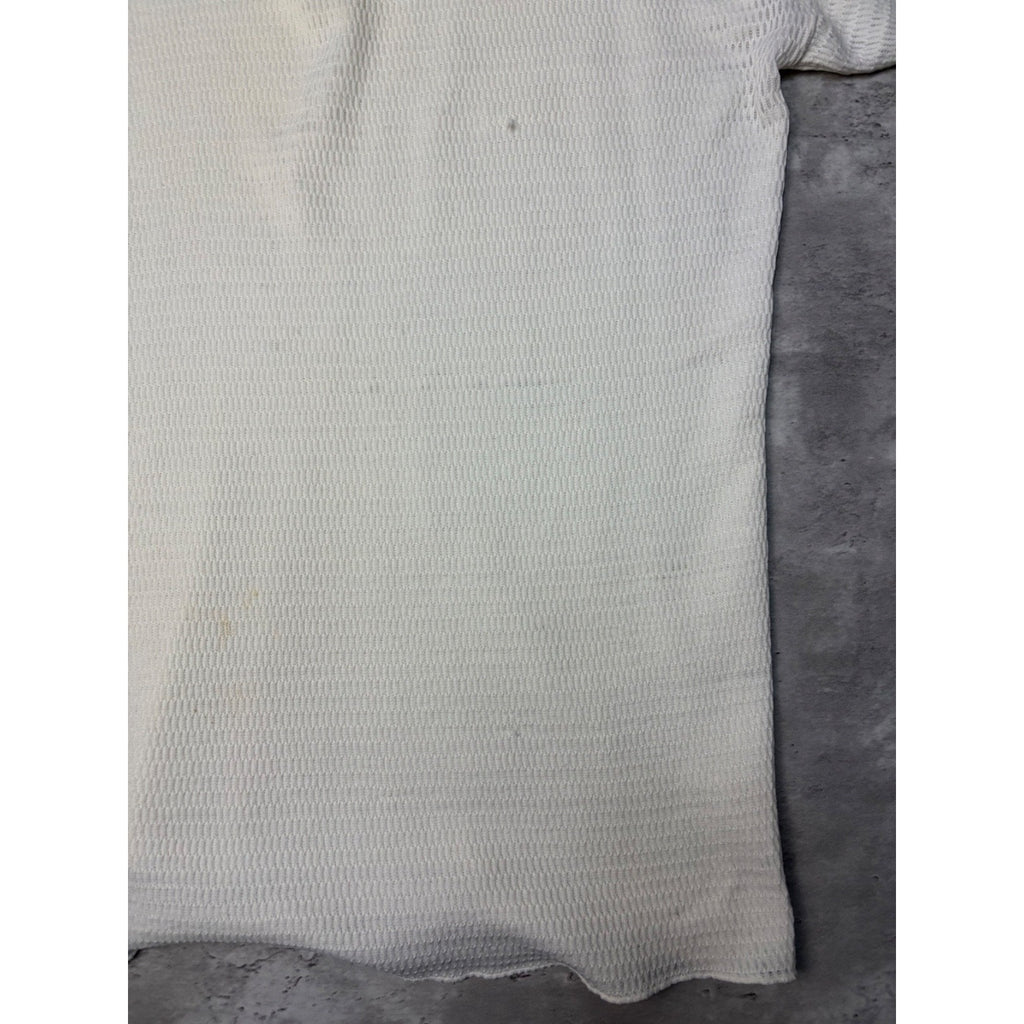 Vintage 1970s Hanes Waffle Print Thermal Long Sleeve T-Shirt Size XL