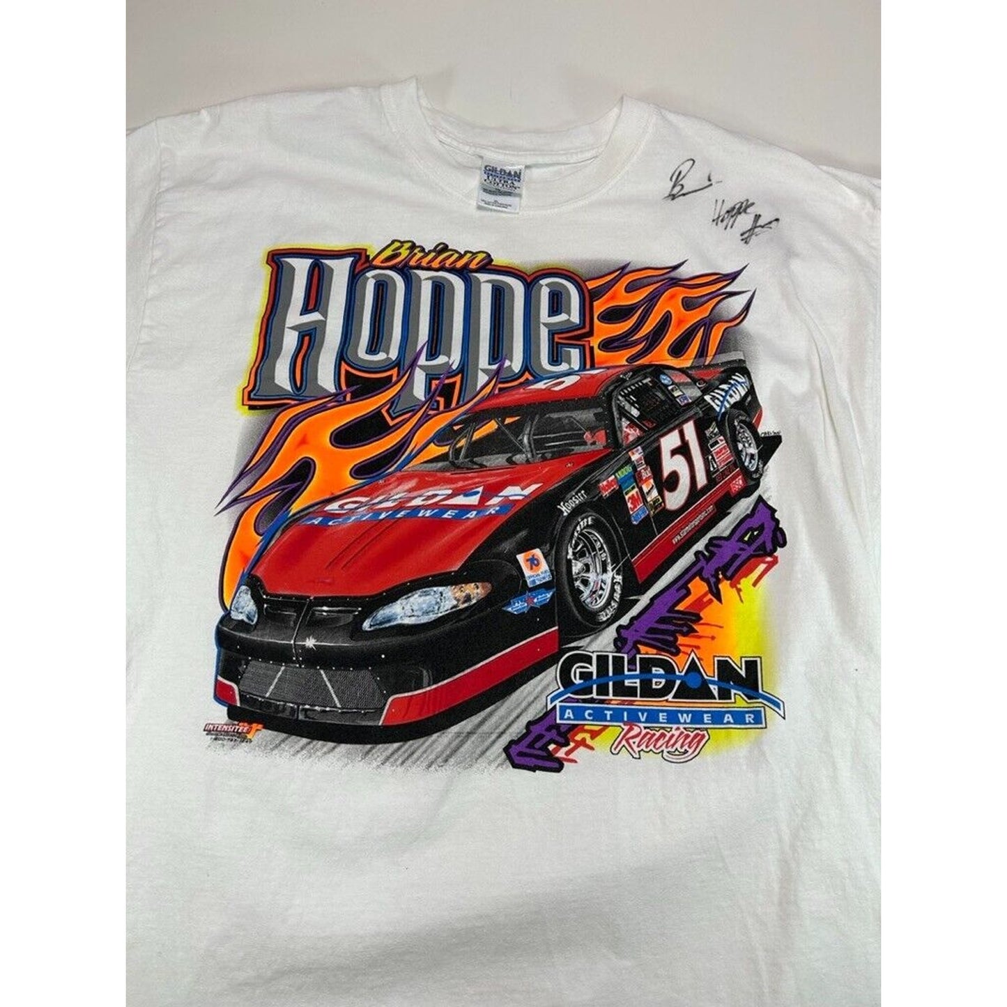 Brian Hoppe #51 NASCAR Big Graphic Racer T-Shirt Size XL