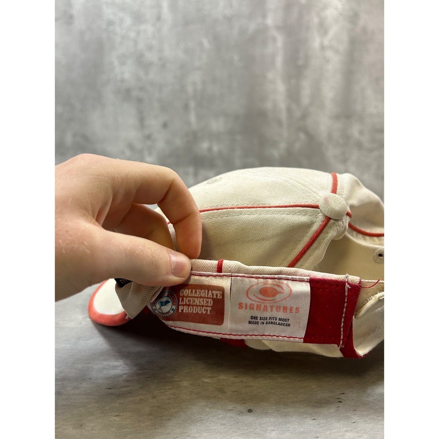 Vintage Ohio State Buckeyes NCAA Embroidered Spellout Strapback Hat OSFA