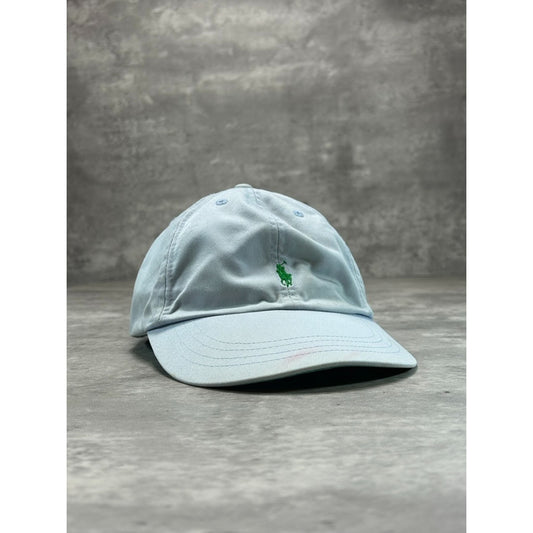 Vintage Polo Ralph Lauren Embroidered Pony Strapback Hat OSFA Blue