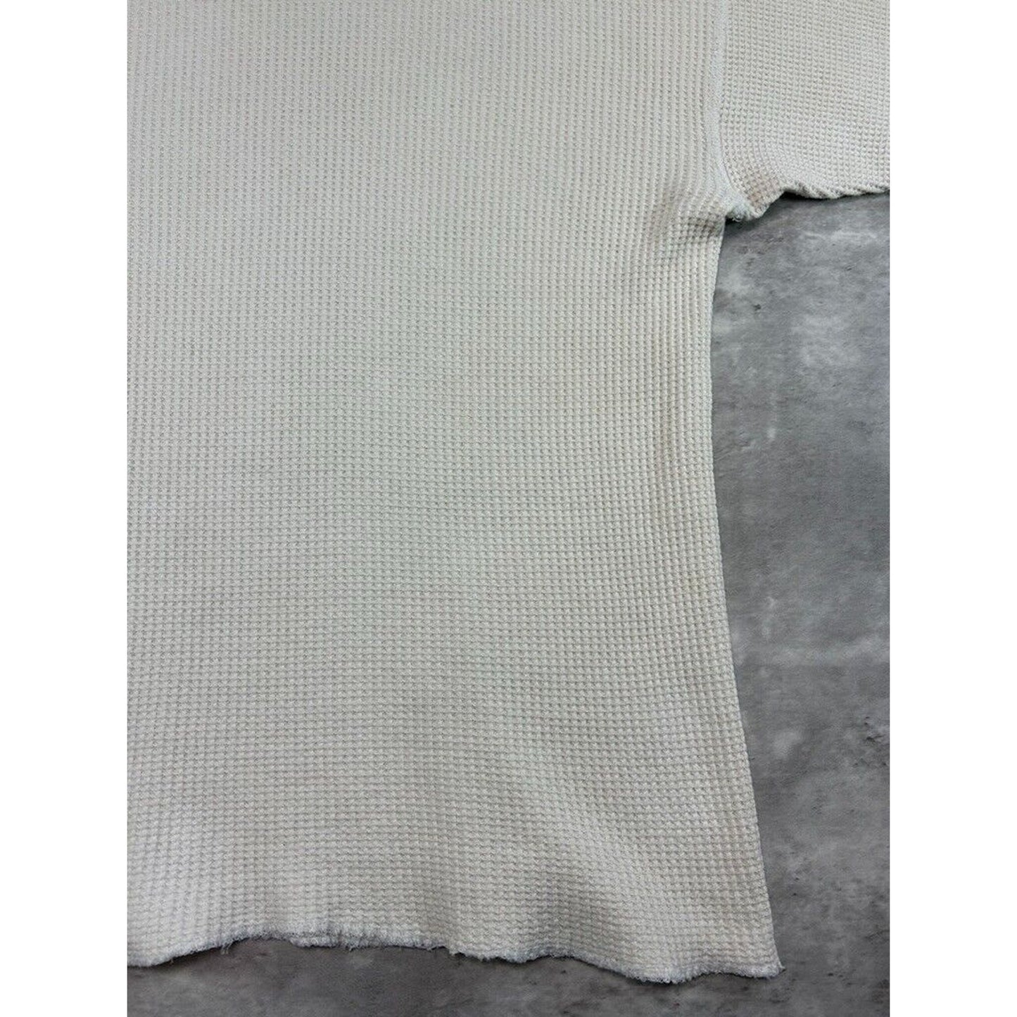 Vintage 1970s J.E. Morgan Blank Thermal Print Long Sleeve T-Shirt Size Medium