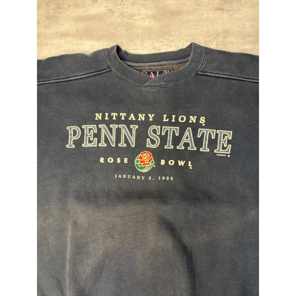 Vintage 1995 Penn State Nittany Lions NCAA Rose Bowl Spellout Sweatshirt Size XL