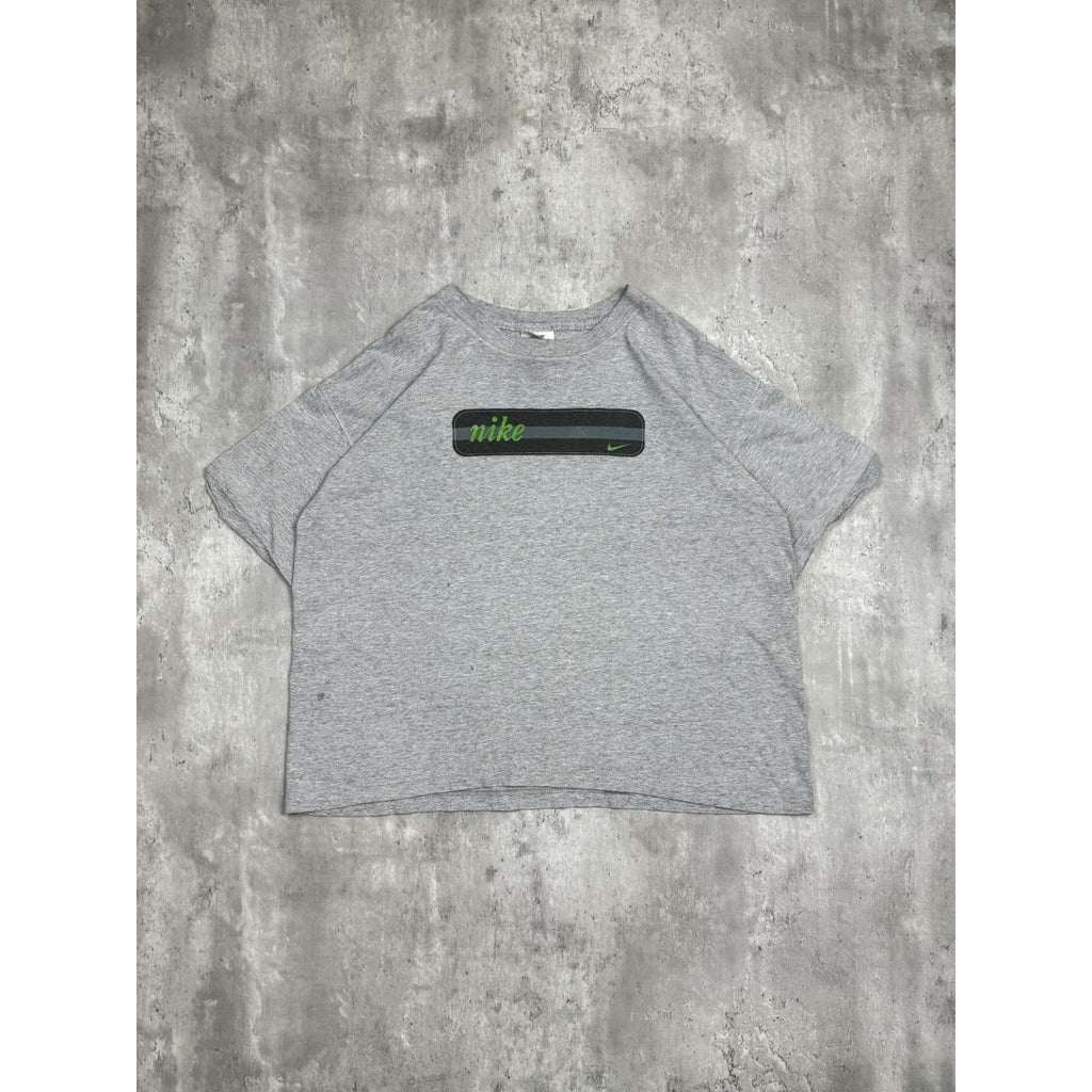 Vintage 90s Nike Box Logo Spellout Swoosh Graphic T-Shirt Size XL