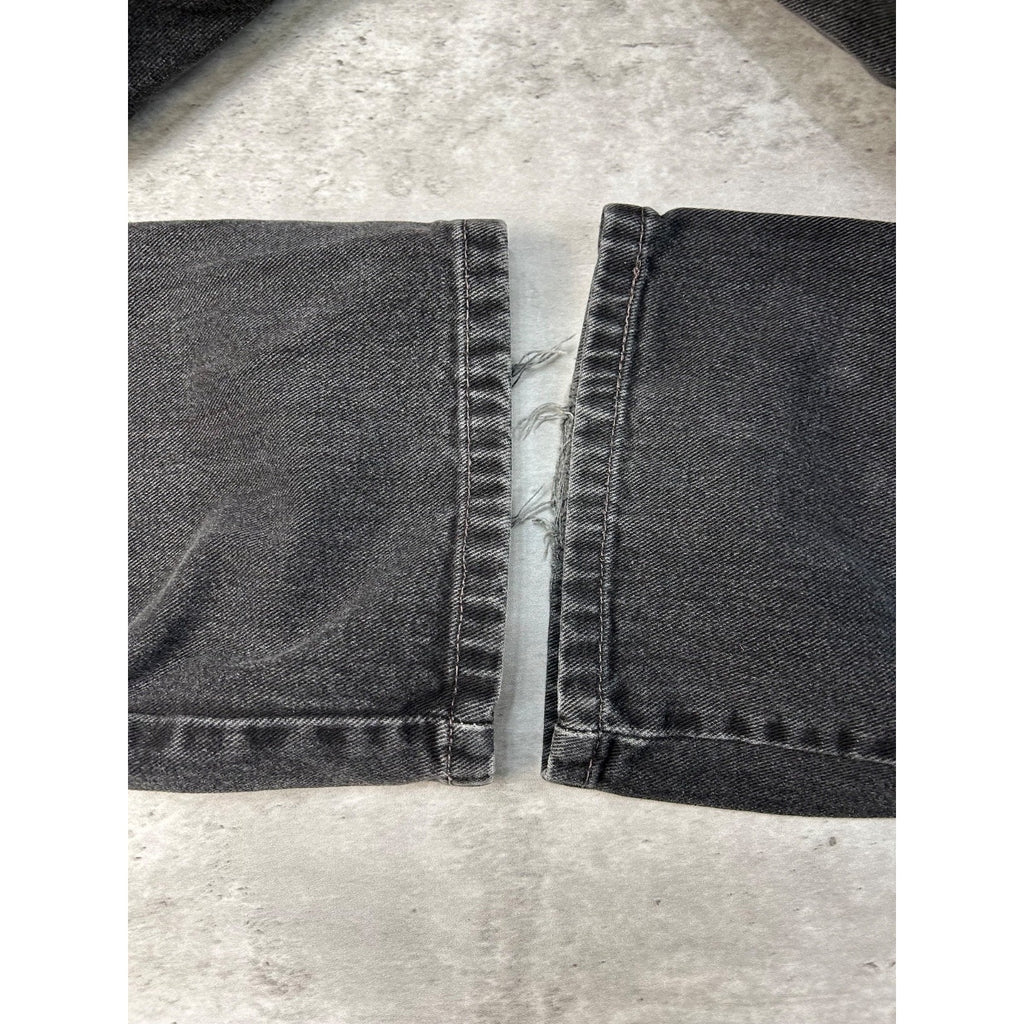 Vintage 90s Levis 550 Red Tab Black Denim Pants Size 34