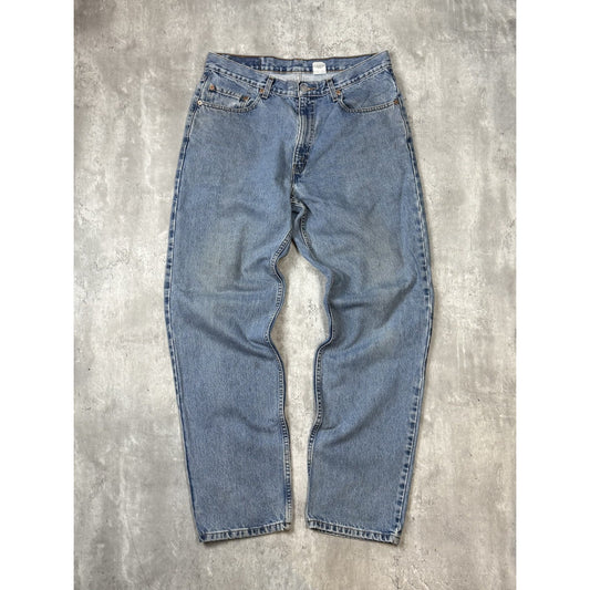 Vintage 90s Levis 550 Red Tab Light Wash Denim Pants Size 35 Blue