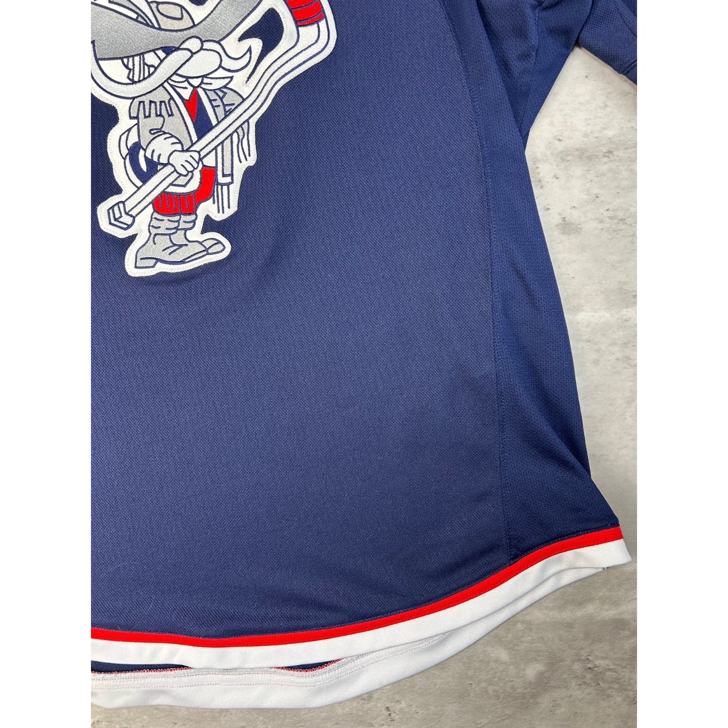 Vintage Mississauga Rebels #4 Stitched CCM Hockey Jersey Size Large