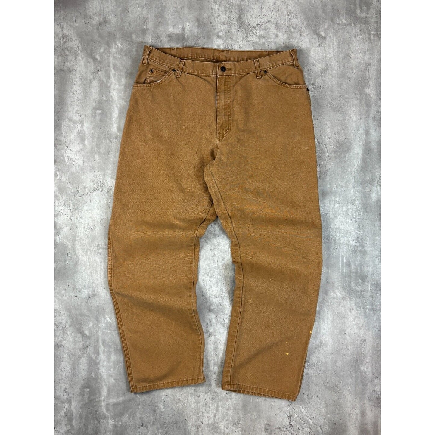 Vintage Dickies Canvas Workwear Carpenter Pants Size 38 Beige