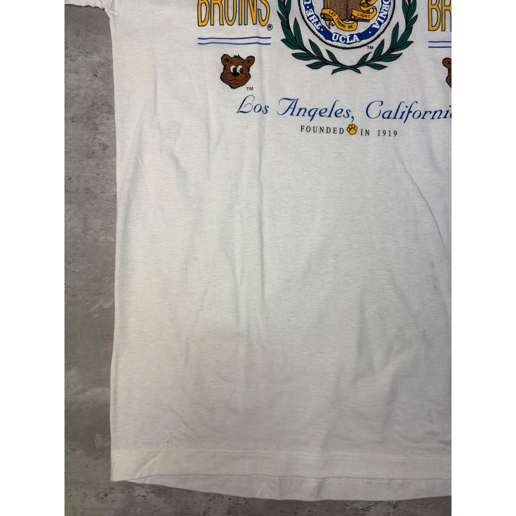 Vintage UCLA Bruins NCAA Graphic Crest Spellout T-Shirt Size Large