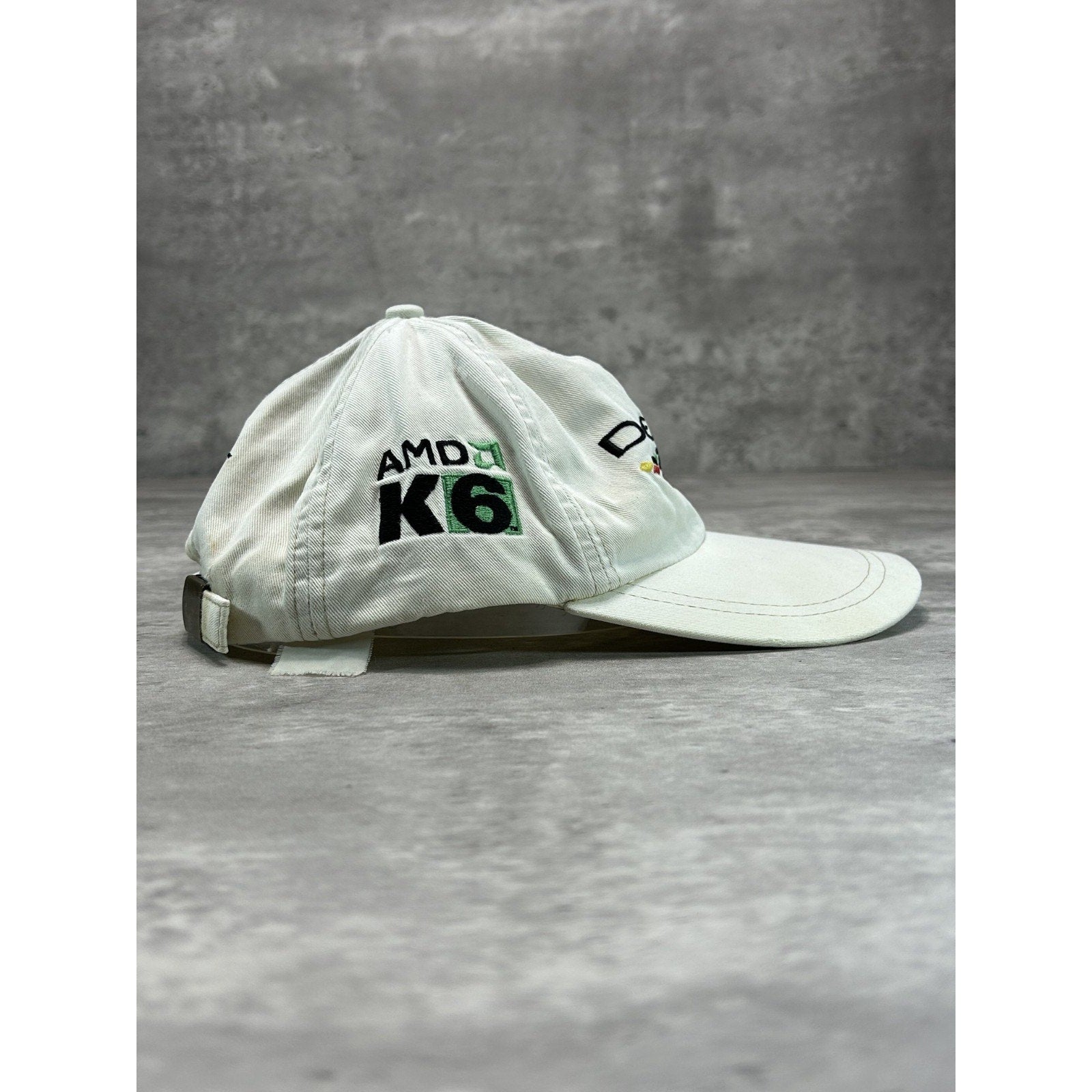 Vintage Delph Racing Embroidered Spellout Nascar Strapback Hat OSFA