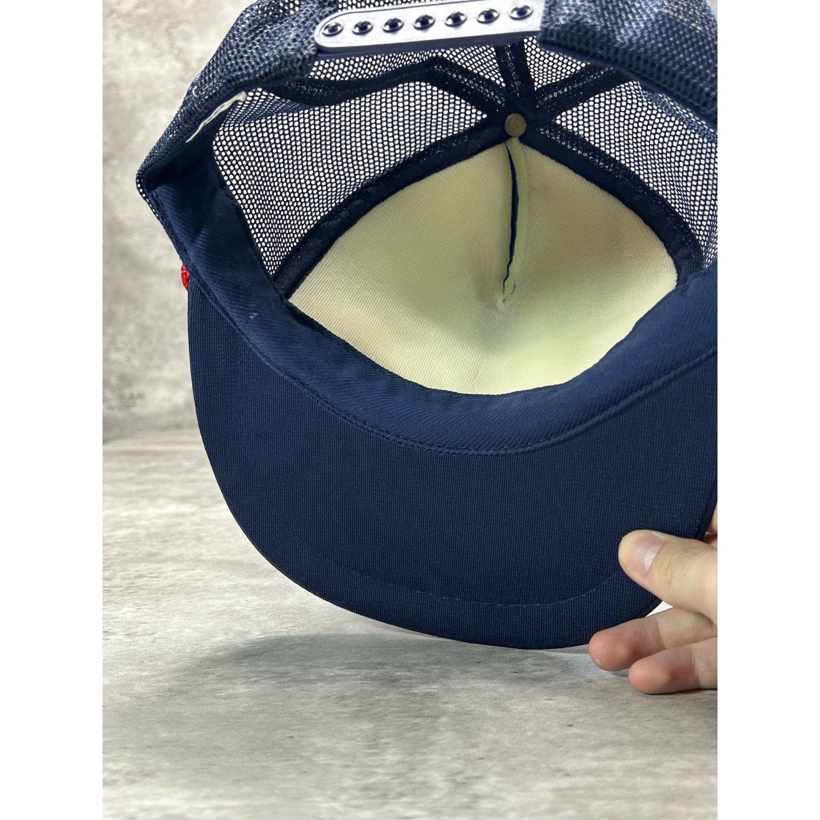 Vintage 1988 Nasa Kennedy Space Center Graphic Trucker Snapback Hat OSFA