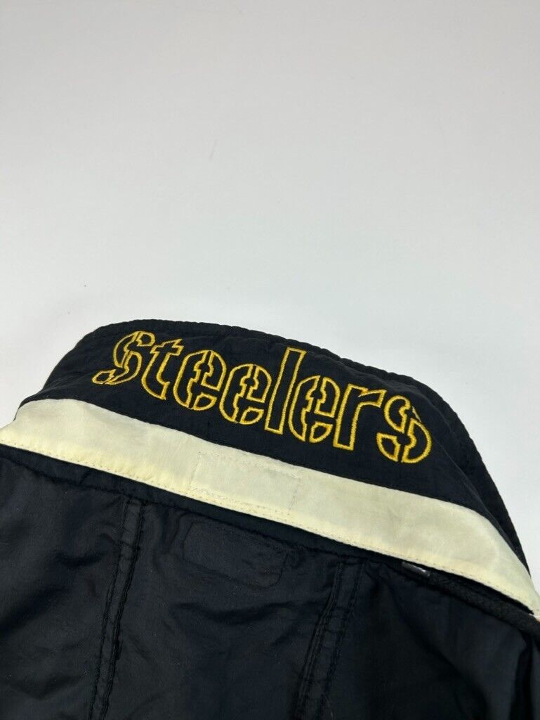 Vintage 90s Pittsburgh Steelers NFL Embroidered Starter Windbreaker Jacket Sz XL