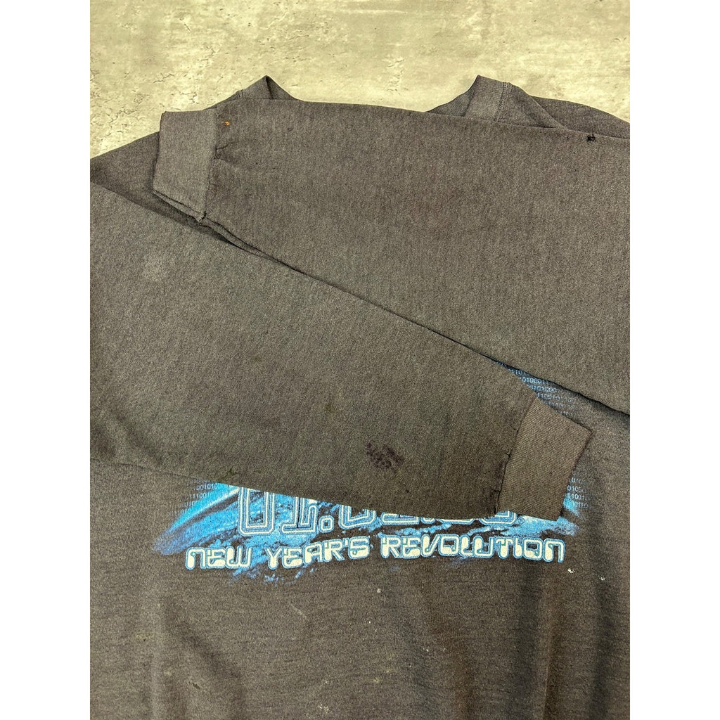 Vintage 2000 New Years Revolution Astronaut Graphic Sweatshirt Size Large
