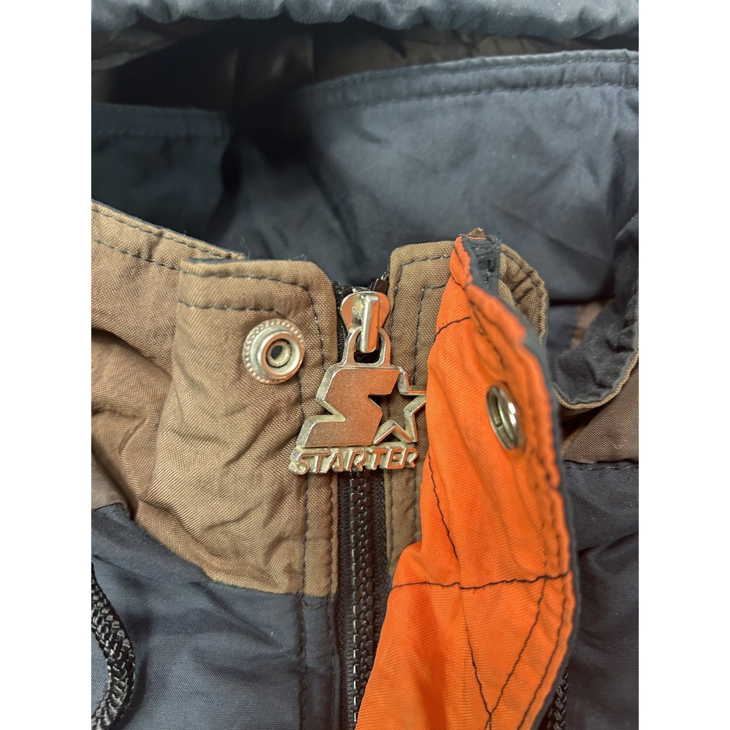 Vintage 90s Cleveland Browns NFL Embroidered Full Zip Starter Jacket Size Large