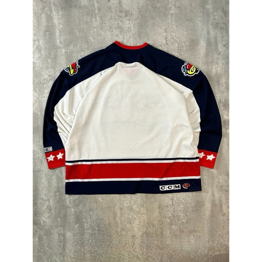 Vintage Columbus Blue Jackets NHL Stitched CCM Hockey Jersey Size 2XL