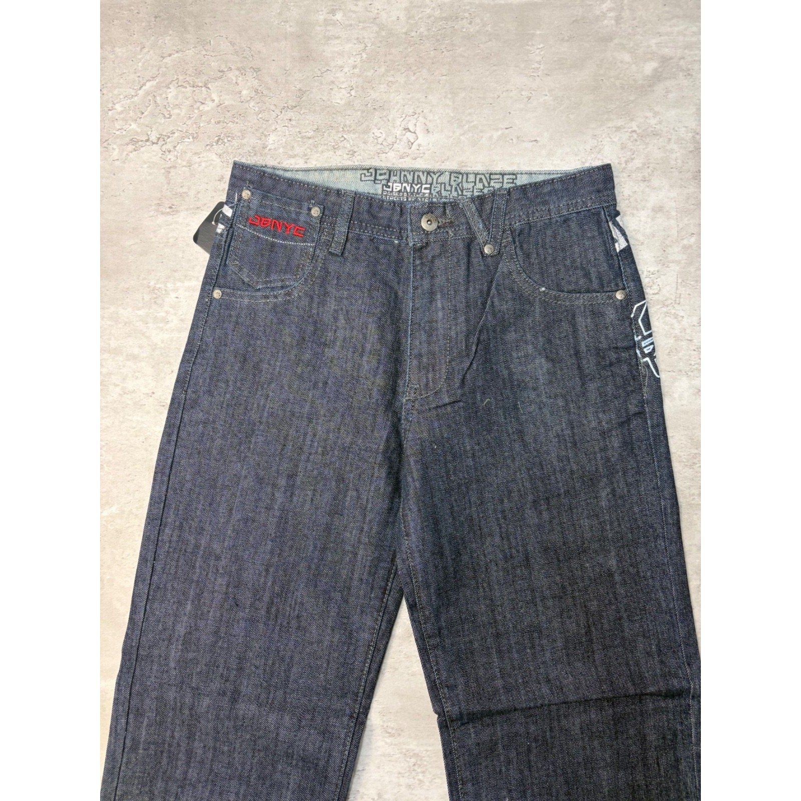 Vintage Y2K Womens Johnny Blaze Embroidered Signature Pocket Pants