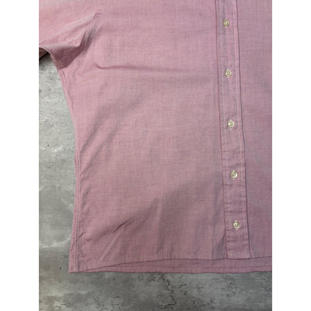Vintage Polo Ralph Lauren Embroidered Pony Cropped Button Up Shirt Size Large