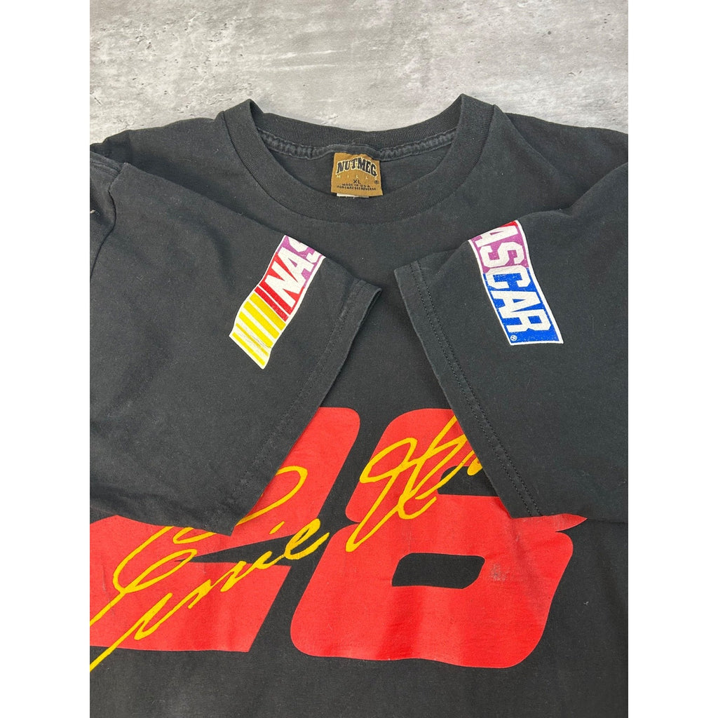 Vintage 90s Ernie Irvan #28 Nascar Racing All Over Print T-Shirt Size XL