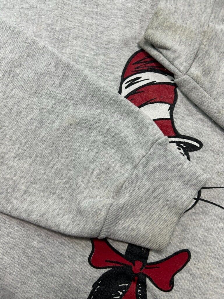 Vintage 1994 Dr Seuss Cat In The Hat Cartoon Character Graphic Sweatshirt Sz XL