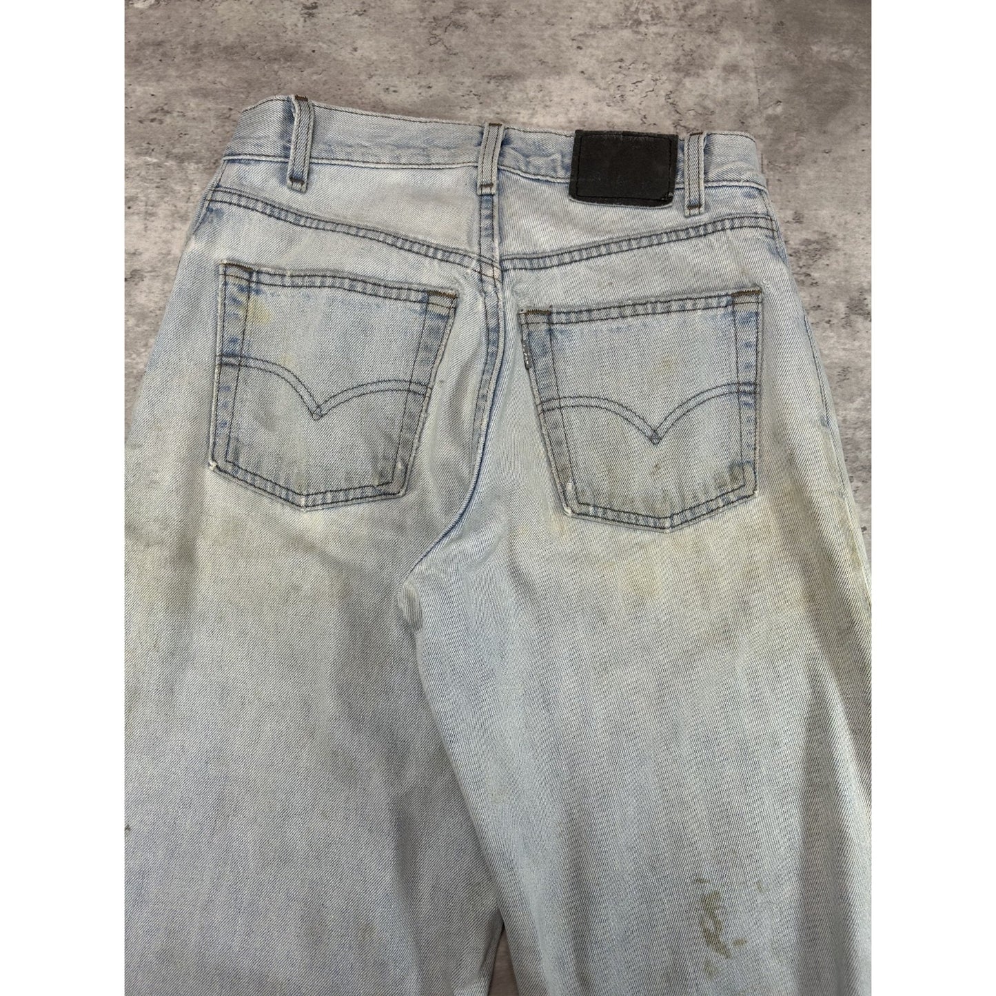 Vintage 90s Levis Silvertab Loose Fit Light Wash Denim Pants Size 29 Blue