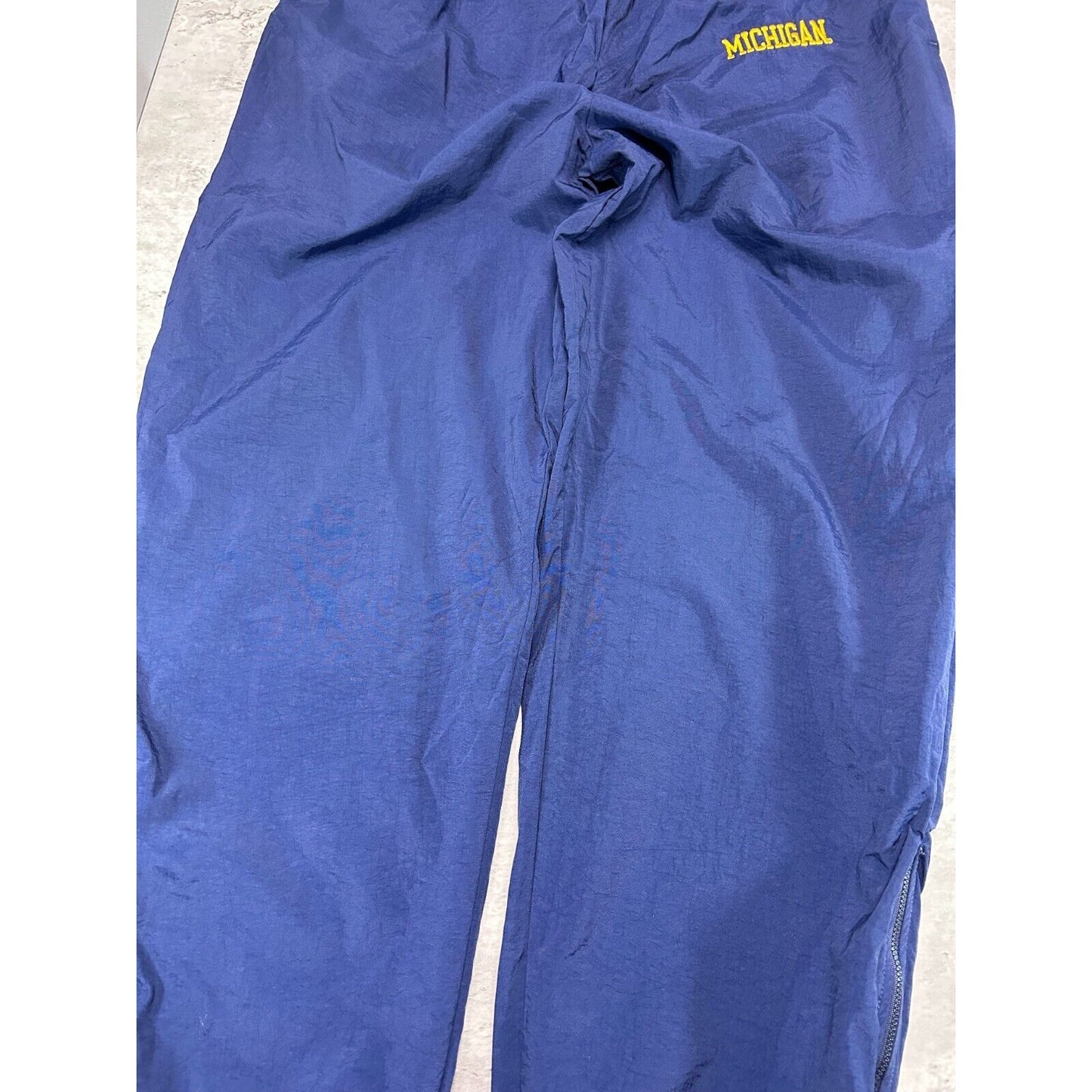 Vintage Michigan Wolverines NCAA Champion Embroidered Windbreaker Pants Medium