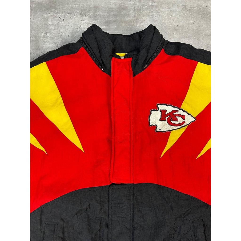 Vintage 90s Kansas City Chiefs NFL Insulated Apex One Point Jacket Size Large