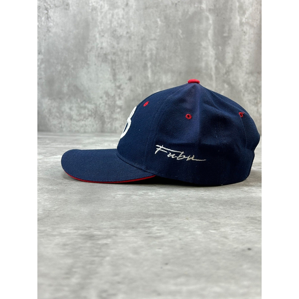 Vintage Y2K Fubu Sport Embroidered Spellout Logo Strapback Hat OSFA