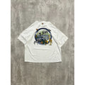 Vintage Millenium 2000 Animal Nature Graphic Cropped T-Shirt Size XL
