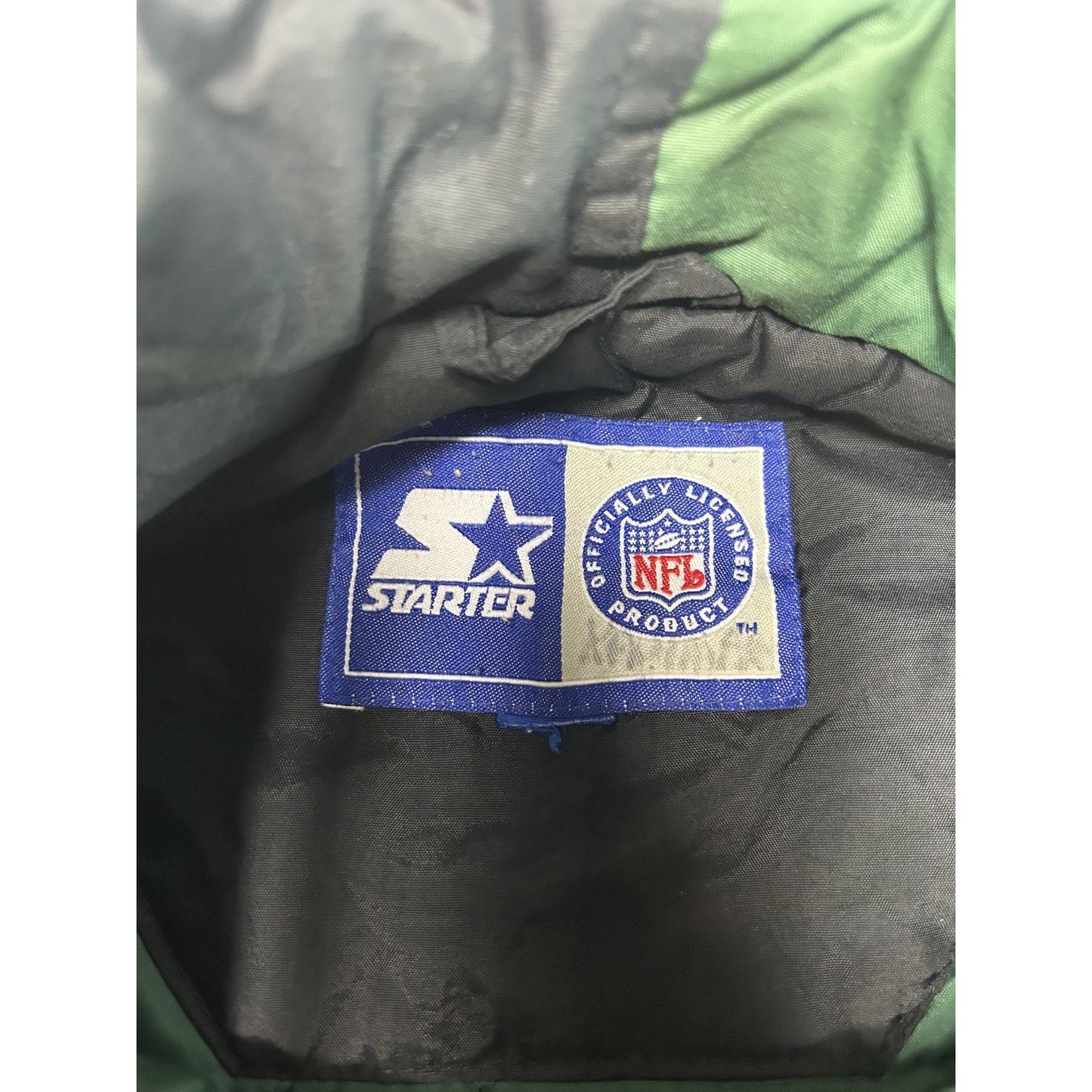 Vintage 90s Green Bay Packers NFL Embroidered Logo Starter Jacket Size 2XL