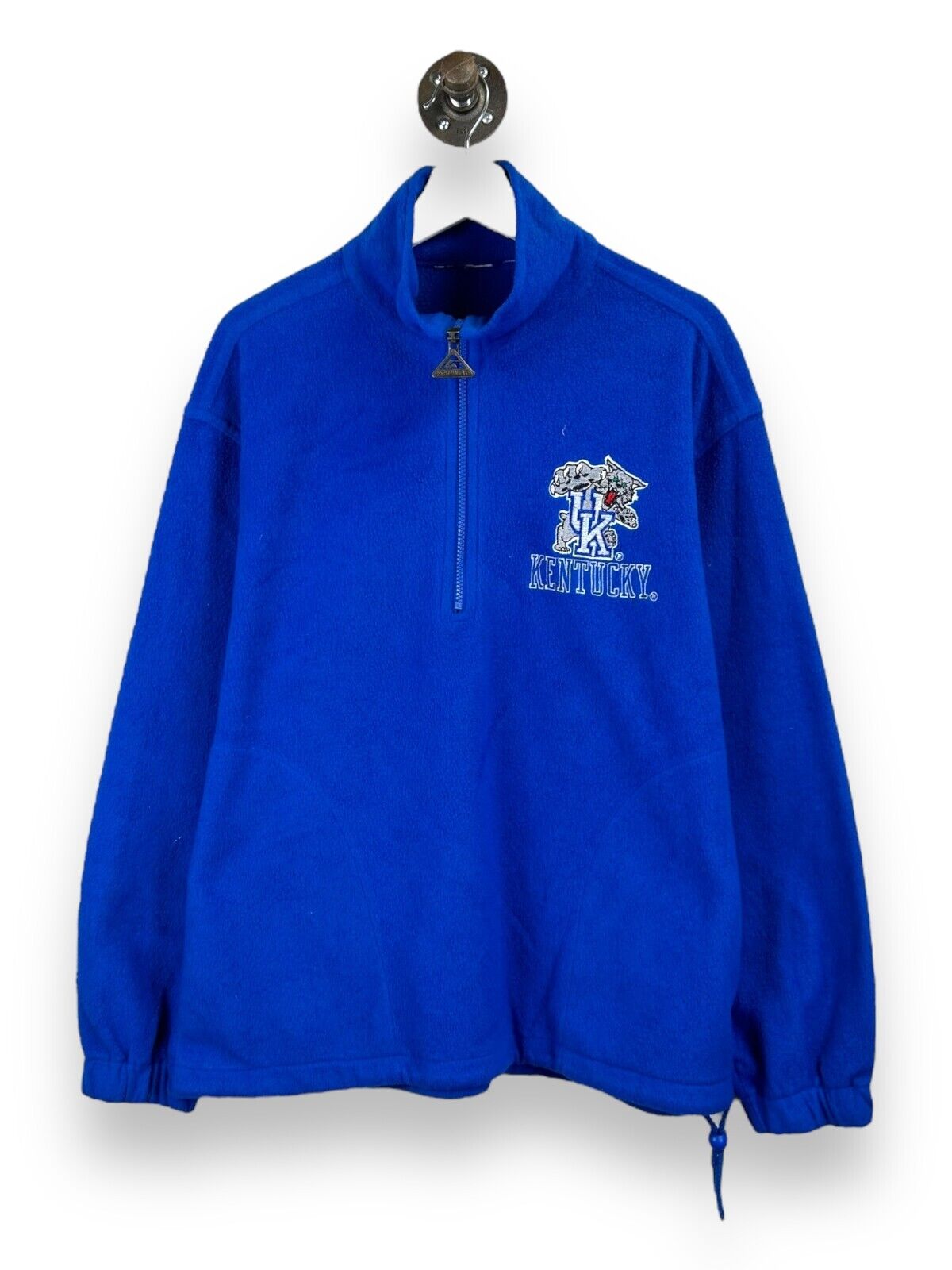 Vintage 90s Kentucky Wildcats NCAA Embroidered Fleece Sweatshirt Size Large