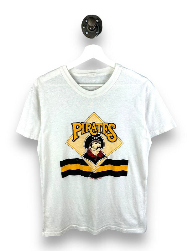 Vintage 1988 Pittsburgh Pirates MLB Baseball Graphic Print T-Shirt Sz Medium 80s