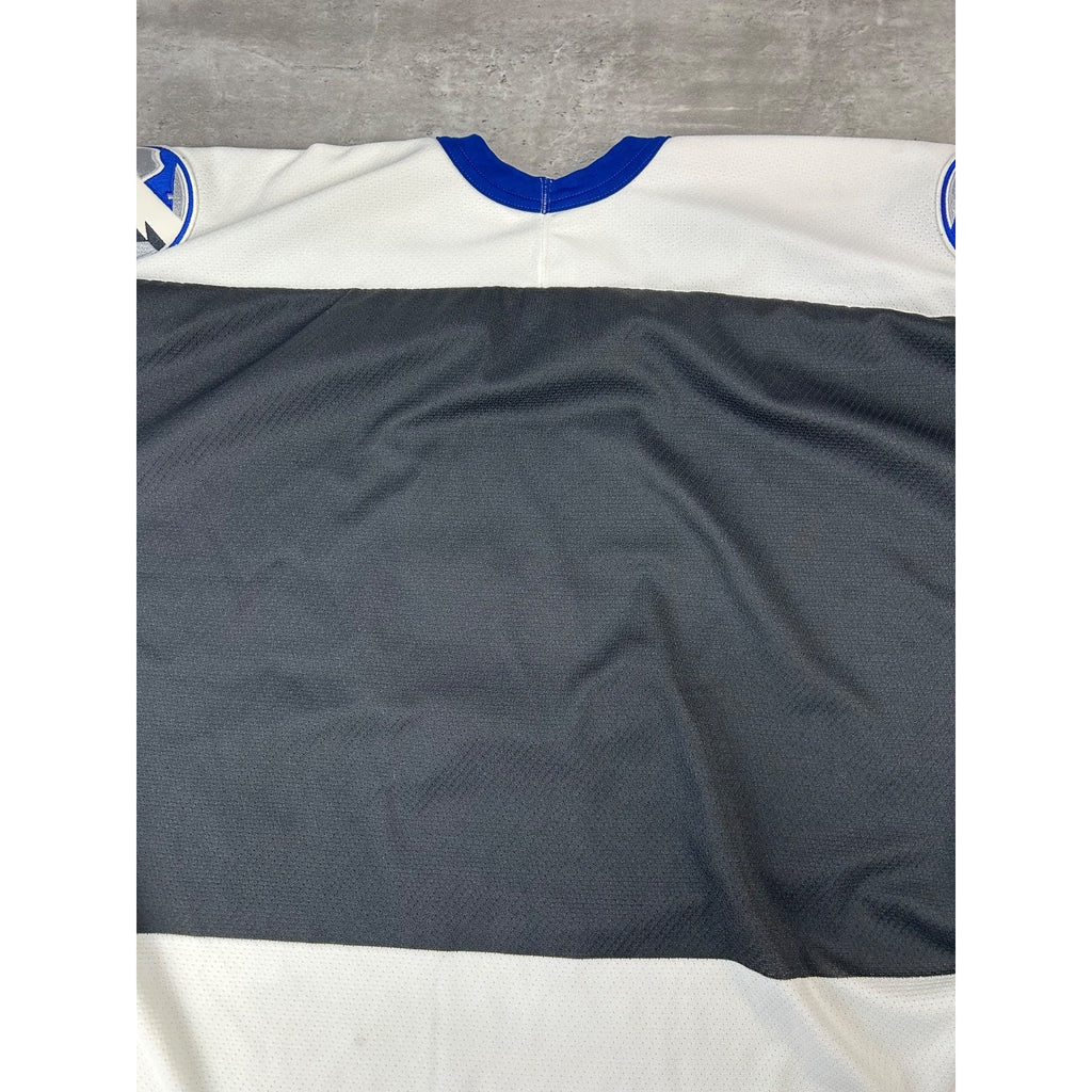 Vintage 90s Tampa Bay Lightning NHL Stitched CCM Maska Hockey Jersey Size XL