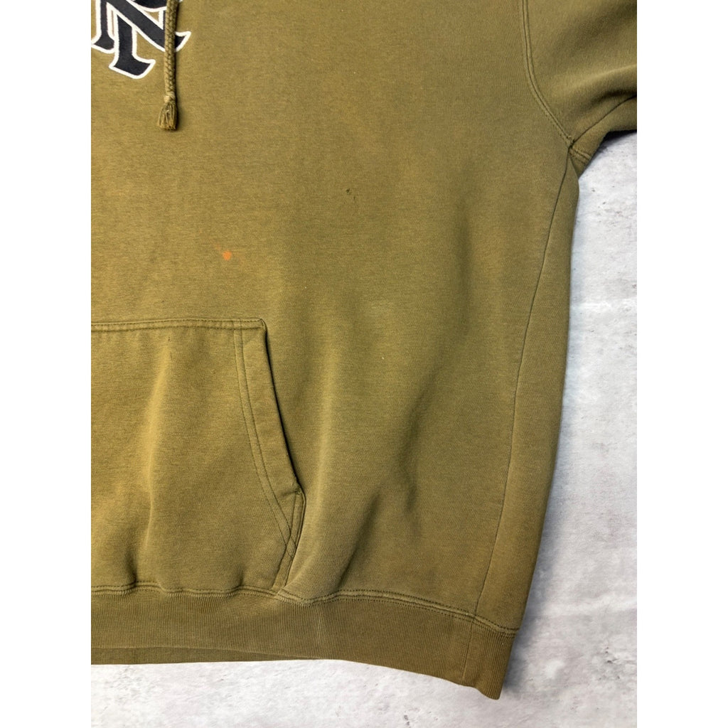 Vintage Y2K No Fear Embroidered Logo Hooded Sweatshirt Size XL