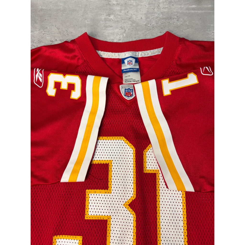 Vintage Priest Holmes #31 Kansas City Chiefs NFL Reebok Jersey Size XL YOUTH