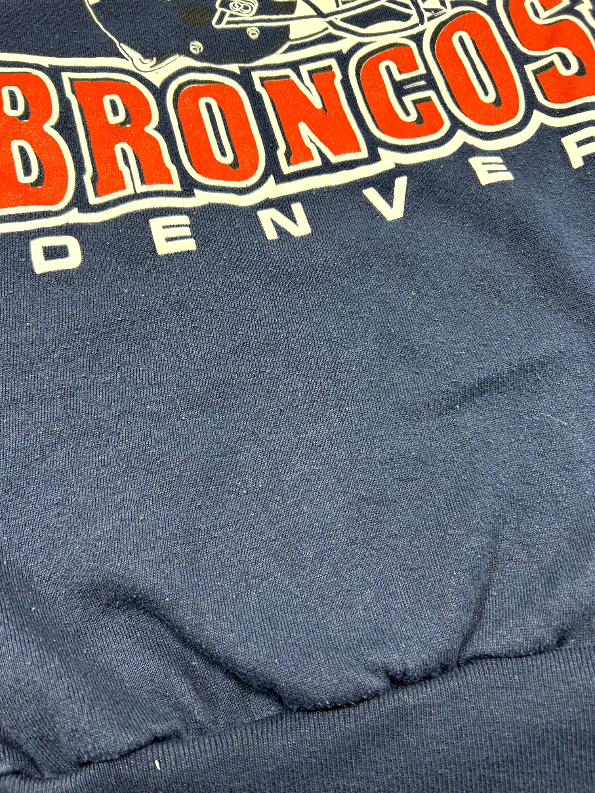 Vintage 1998 Denver Broncos NFL AFC Champs Helmet Graphic Sweatshirt Size XL