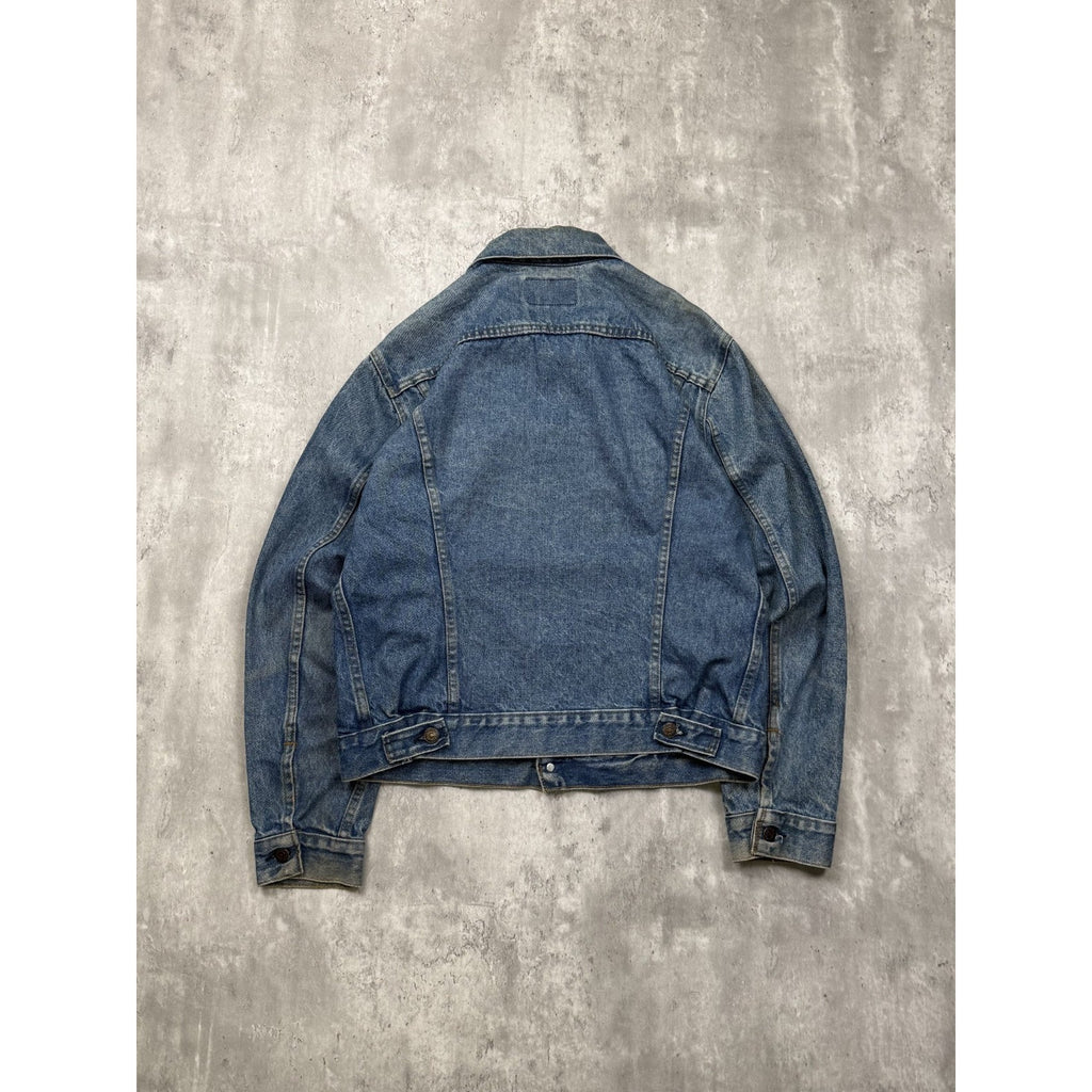 Vintage 90s Levis Red Tab Medium Wash Denim Trucker Jacket Size Medium