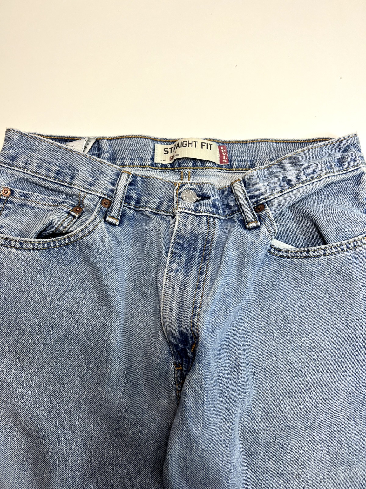 Levi's 505 Light Wash Straight Fit Denim Pants Size 32W