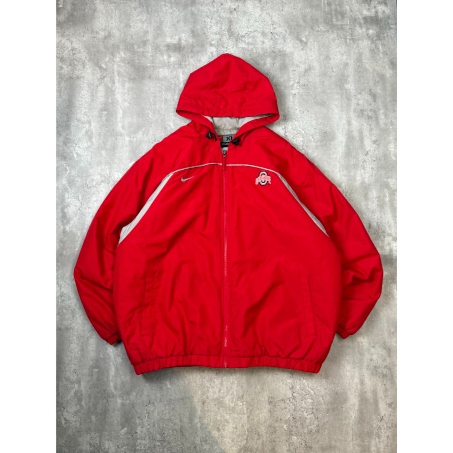 Vintage 2000s Ohio State Buckeyes NCAA Full Zip Hooded Nike Jacket Size XL