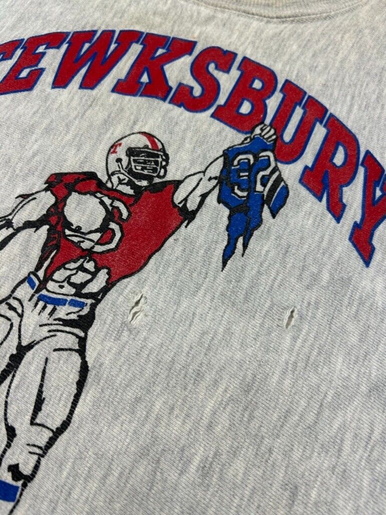 Vintage 1990 Tewksbury Football Superbowl Graphic Sweatshirt Size XL