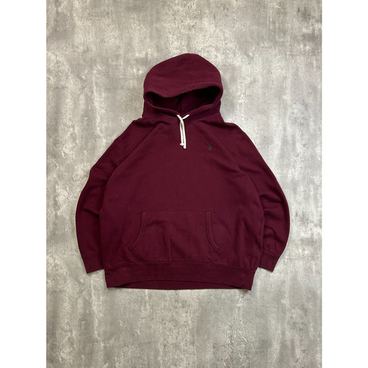 Polo Ralph Lauren Embroidered Pony Hooded Maroon Sweatshirt Size 2XL