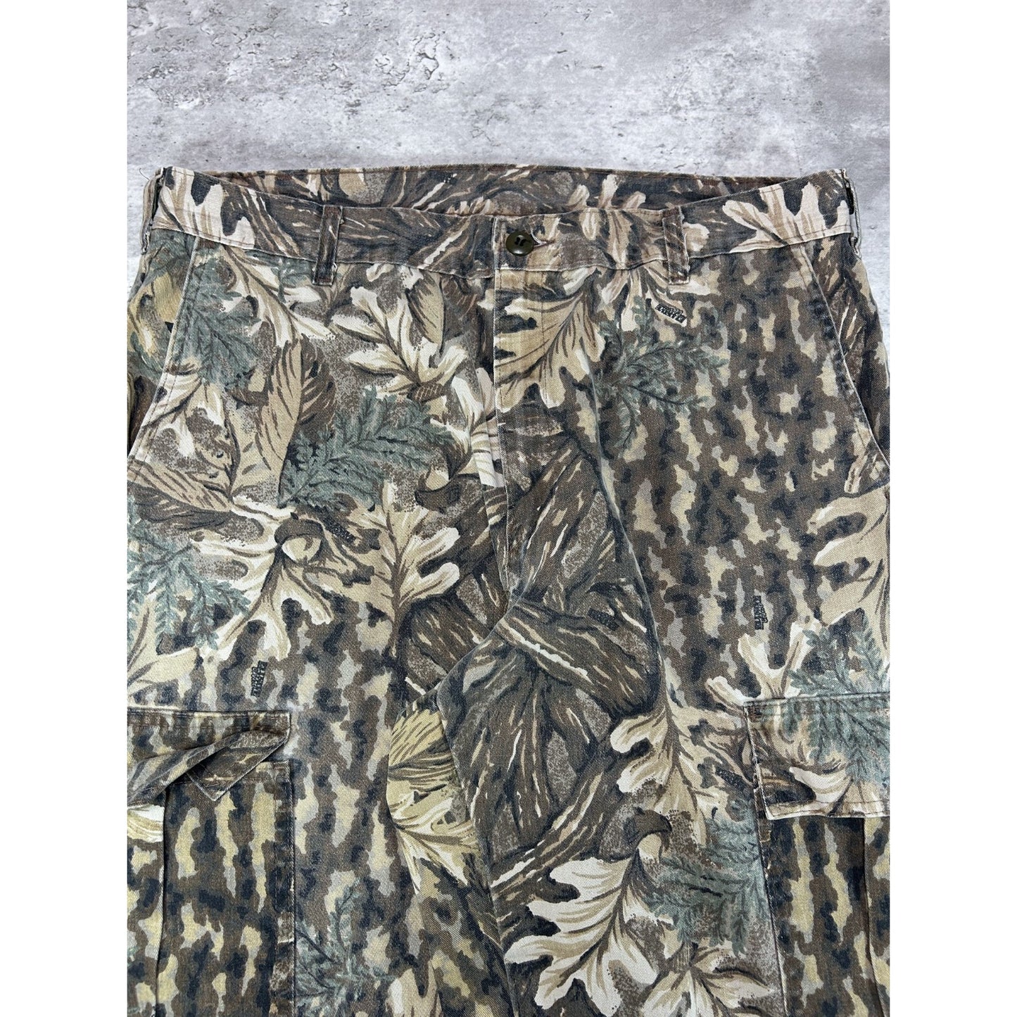 Vintage 90s Kleine Camo Tactical Hunting Cargo Pants Size 38 Green/Brown