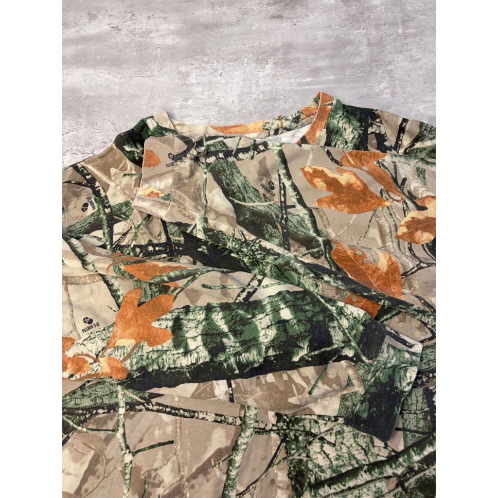 Vintage Outfitters Ridge 3D Fusion Hunting Camo Long Sleeve T-Shirt Size 2XL