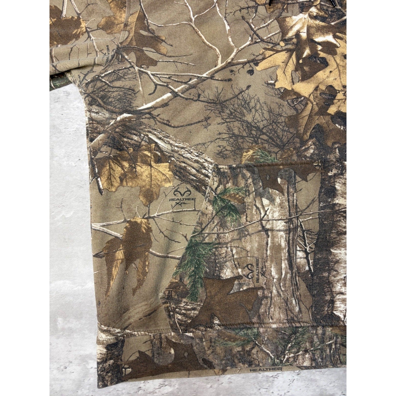 Vintage Realtree Xtra Tree Camo Hooded Hunting Sweatshirt Size Large