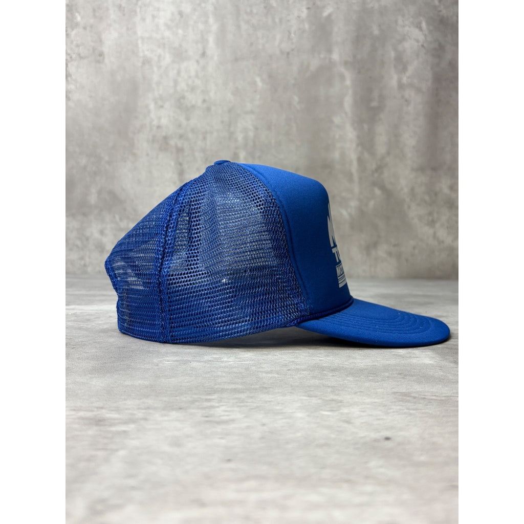Vintage Mac Tools Motorsports Graphic Spellout Trucker Snapback Hat OSFA