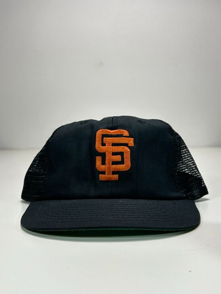 Vintage San Fransisco Giants MLB Embroidered Logo Trucker Snapback Hat OSFA