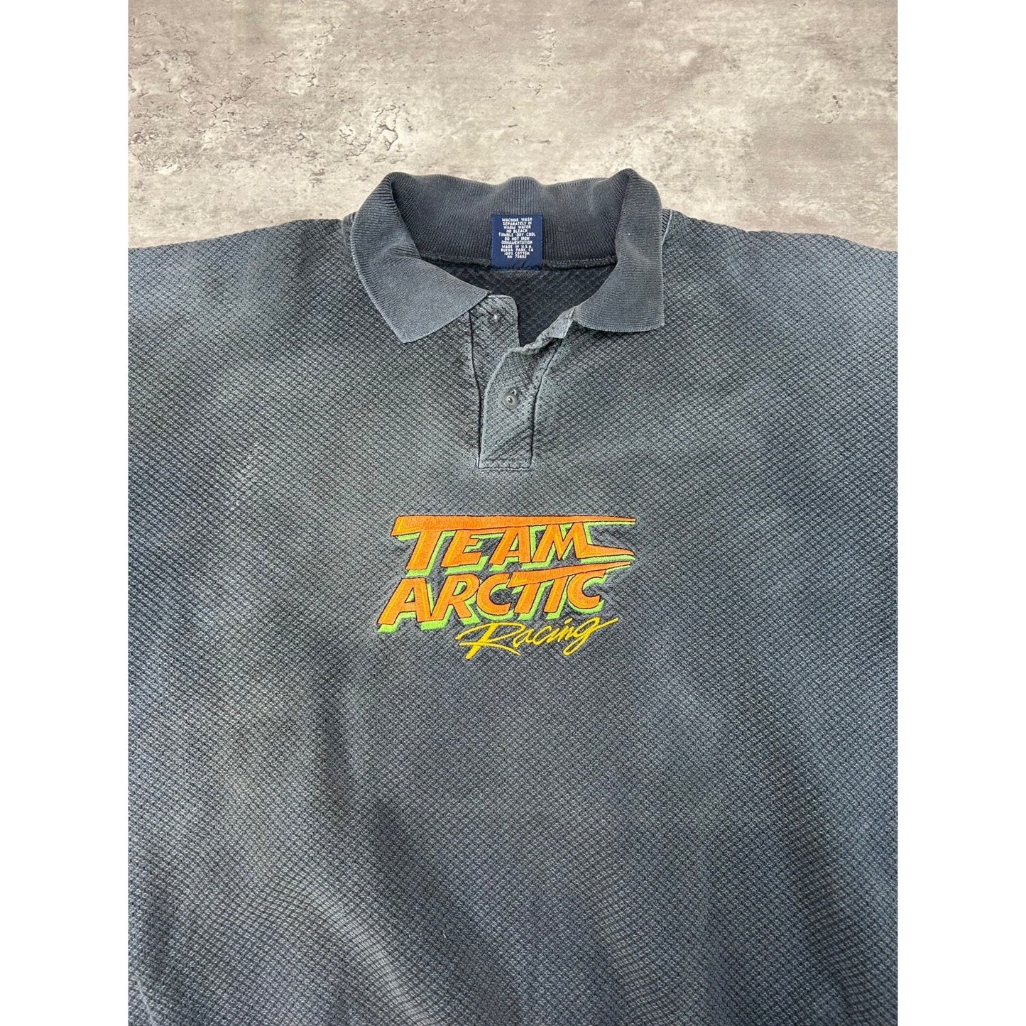 Vintage 90s Arctic Cat Team Arctic Racing Embroidered Collared Sweatshirt Sz XL