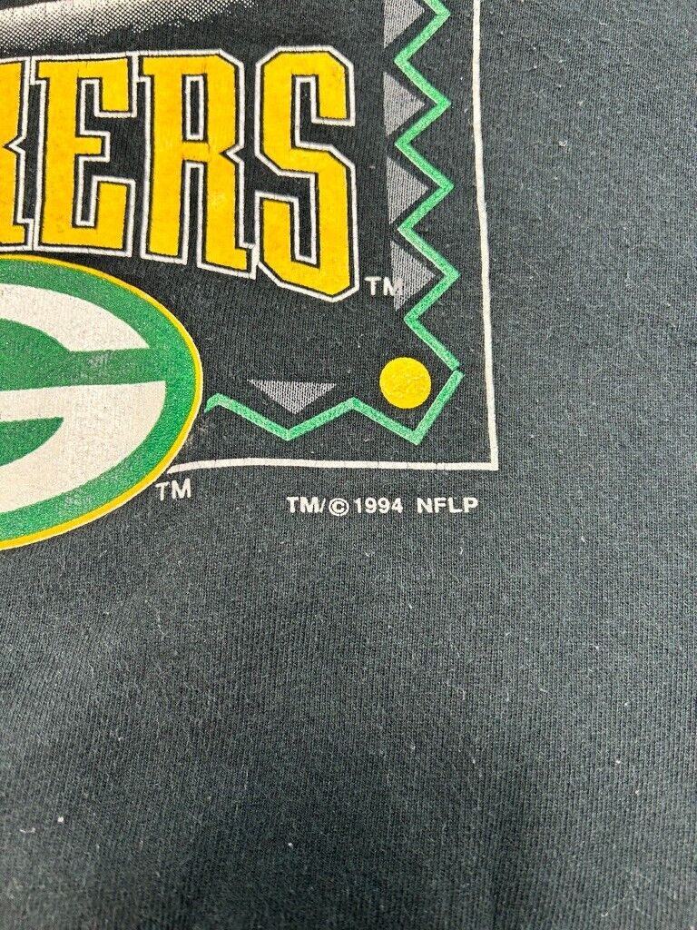 Vintage 1994 Green Bay Packers NFL Big Graphic Football Sweatshirt Size XL